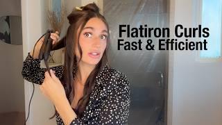 Flat Iron Curls Tutorial – Quick, Smooth & Long-Lasting Waves