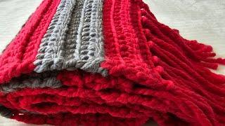 Easy Crochet Pattern For Beginners #scarf #muffler #shawl #crochetworldcreations