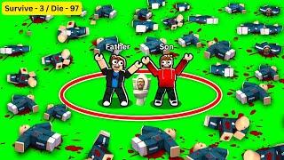 Omg  How Can Survive Roblox Game : Last to leave the circle