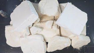 White and Beige Soft abd Crunchy Chalk Crushing | Gym Chalk ASMR #gymchalkasmr #crunchyasmr #chalk