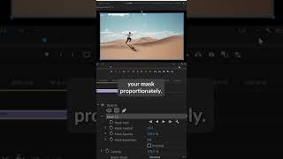 Simple Trick to Scale Mask Proportionally in Premiere #shorts