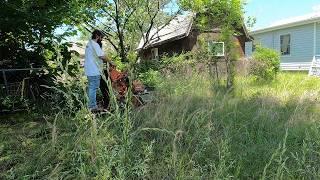 My DAD WRECKED his CAR while I was MOWING this lawn - OWNER is BATTLING STAGE 4 KIDNEY FAILURE