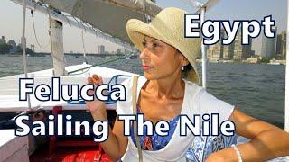 Felucca SAILING THE NILE, Cairo, Egypt