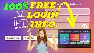 HOW TO GET FREE IPTV SMARTERS PRO LOGIN 