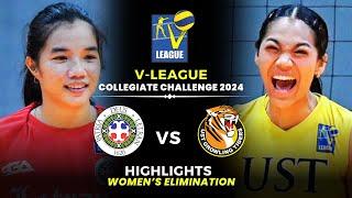 UST VS. Letran Womens  Full Game Highlights | V-League Collegiate Challenge 2024