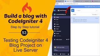 #53. Test CodeIgniter 4 Blog Project on Live Server