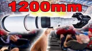 Canon’s MOST EXPENSIVE and LONGEST Lens EVER!!! $20,000 RF 1200mm F8 REVIEW