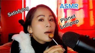 ASMR Planet Lollipop  Satisfying Sounds #asmr #lollipop #candy #satisfying