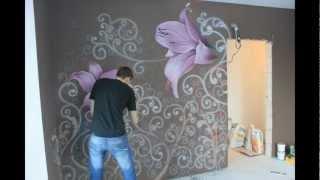 Художественная роспись стен.г.Минск.(Speed wall painting)HD.mp4