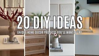 20 DIY IDEAS | UNIQUE HOME DECOR PROJECTS YOU’LL WANT TO TRY 