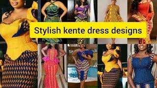 Kente styles for traditional marriages | stylish traditional kente dress designs for graduation