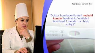 Homiladorlik testi nechan kundan boshlab ko'rsatadi?