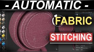 Substance-Painter: AUTOMATIC Fabric Stitches (1 Minute!!)