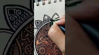 mandala art ##shorts #shortsvideo #art #mandala #drawing #mandalaart  #drawingtutorial