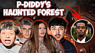 EXPLORING P DIDDYS HAUNTED FOREST FT. WENDY ORTIZ | GABE | ZAVALA