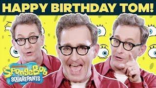 Tom Kenny (Voice of SpongeBob) Talks Fan-Favorite Lines IRL  Happy Birthday! | SpongeBob