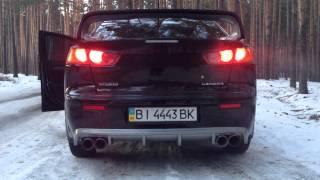 Звук выхлопа lancer x