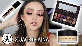 TRYING NEW ANASTASIA MAKEUP | Foundation Wear Test + Jackie Aina Palette!!!!!!!