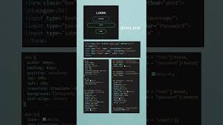 Login Form in html and css #shorts #loginform