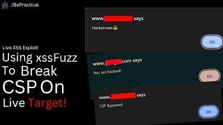 Live XSS Exploit: Using XSSFuzz to Break CSP on a Real Target!