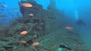 Diving the french submarine Rubis in the south of France. Dangerous current, strong and tricky