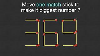 Matchstick Puzzles For Genius Minds || Equation Based Matchstick Puzzles