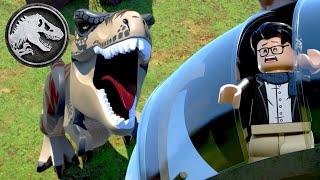 Das Team vor dem Rachen des T-rex retten! | LEGO JURASSIC WORLD: DIE LEGENDE DER INSEL NUBLAR