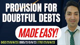 How to ANSWER Provision For Doubtful Debts Account