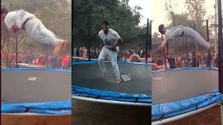 How to learn Trampoline besic flips tutorial !! Arvind flipper