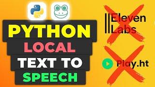 Python Local Text To Speech Coqui TTS | Generate Audio From Text Using Python