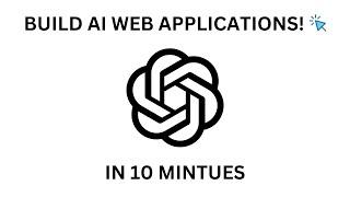 Build and Edit a Web App in 10 Minutes With AI