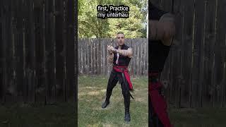5 Min SWORD Practice: Easy Solo Routine for Swordsmanship! #sword #HEMA #shorts