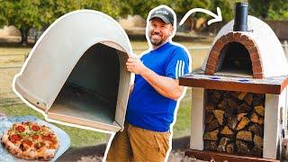 TIMELAPSE - Building a PIZZA OVEN easy with DOG HOUSE! (diy start to finish)