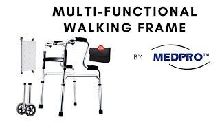 MEDPRO™ Multi-Functional Foldable Walking Frame