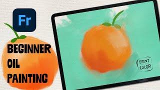 Quick and Easy Beginner Oil Painting | Adobe Fresco