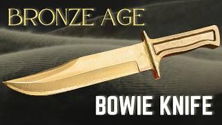 Making a Bowie Knife from Melted Bronze (C-630 Nickel Aluminum Bronze)