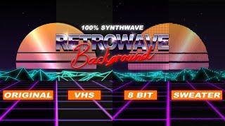 Футажи ретро 80.Retrowave footage.VHS 8Bit Sweater.Synthwave