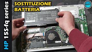 Laptop HP 15S-fq sostituzione batteria