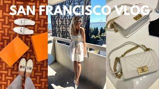 LUXURY SAN FRANCISCO SHOPPING VLOG | CHANEL, HERMÉS, NEIMAN MARCUS, LOUIS VUITTON, UNION SQUARE