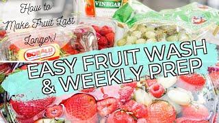 How to Wash Produce With Vinegar & Water | Easy Fruit Prep For the Week!