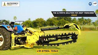ASHVA Center & Side Slide Trencher Machine - High-Performance Trenching in India