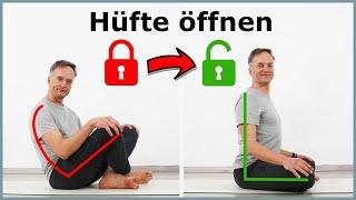 HÜFTE ÖFFNEN mit diesen 5 einfachen Übungen