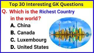 Top 30 Gk Question and Answer | Best Gk Questions and Answers | Gk Quiz in English | GK GS 57