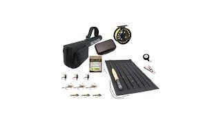 Wild Water Fly Fishing 9 Foot, 7-Piece, 5-Weight Fly Rod Complete Fly Fishing Rod and Reel Combo St