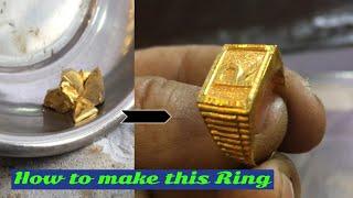 How Gold Ring is Made | Gold Ring Making | Signet Ring Making | 24k Gold Ring