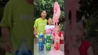 Sprite, Pepsi and mentos, Fanta vs Mentos