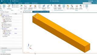 Bending moment simulation whit NASTRAN in Siemens NX 130 series.