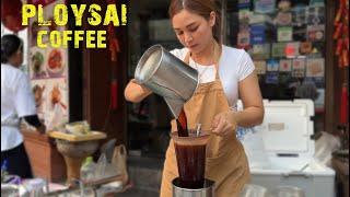 Pretty PLOYSAI Coffee Bangkok - Thailand street food