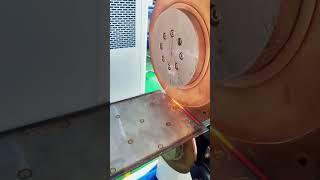 Agera three-layer stainless steel plate seam welding machine welding video