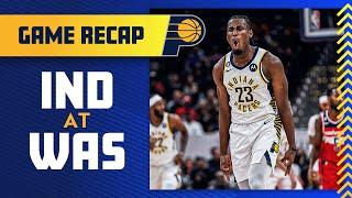 Game Recap: Indiana Pacers Beat Washington Wizards